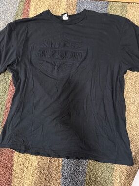 Harley-Davidson Men's Black Embossed Logo T-Shirt 3XL